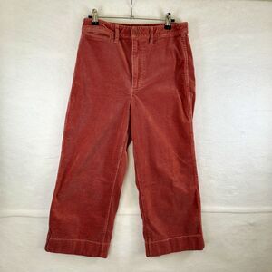 Madewell Womens Corduroy Rose Wide Leg Academia Indie Art Preppy Heritage Sz 27‎